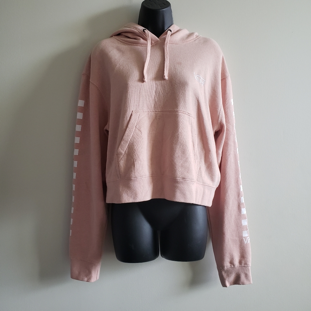 Vans Off the Wall Blush Pink Drawstring Pullover Hoodie